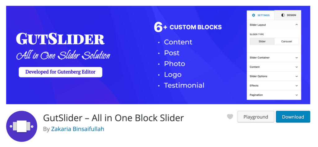 block slider